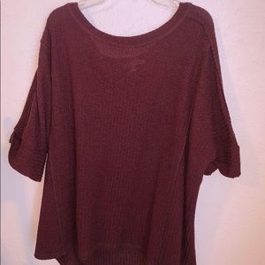 She + Sky Maroon Top | One size fits all | only wore once
